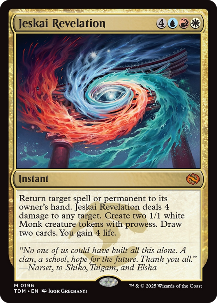 Jeskai Revelation  (TDM-196) - [Tarkir: Dragonstorm]