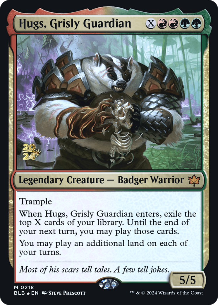 Hugs, Grisly Guardian [Bloomburrow Prerelease Promos] - Trinity Hobby