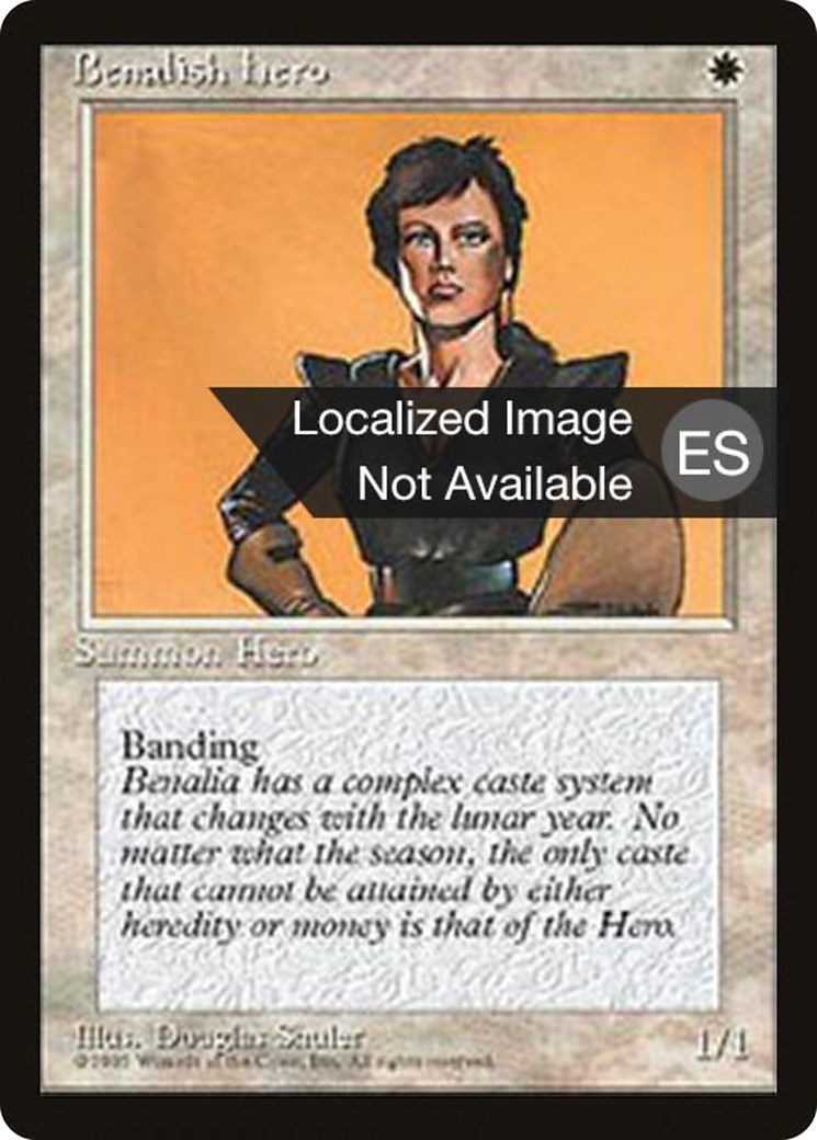 Benalish Hero [Fourth Edition (Foreign Black Border)] - Trinity Hobby