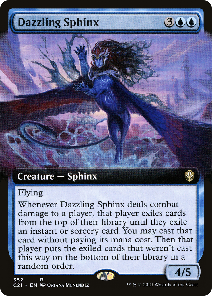 Dazzling Sphinx (Extended Art) [Commander 2021] - Trinity Hobby