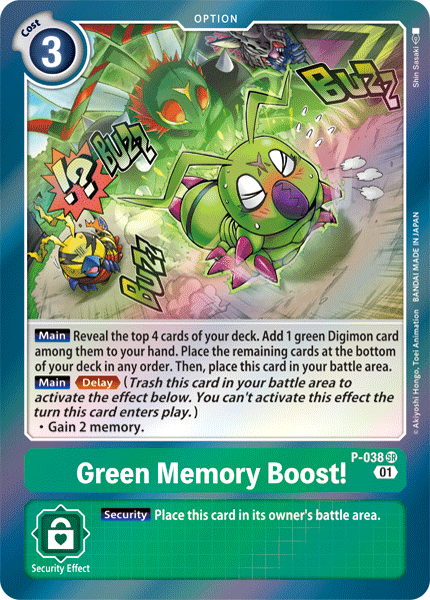 Green Memory Boost! [P-038] [Promotional Cards]