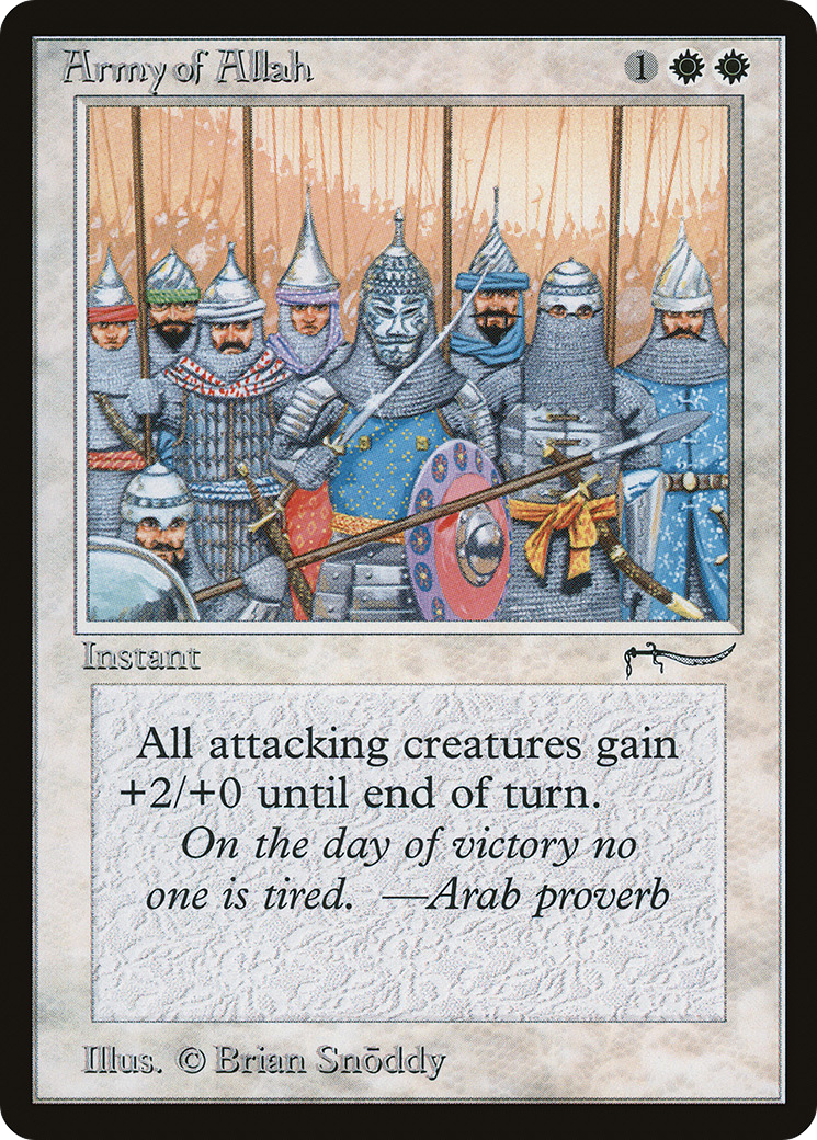 Army of Allah (Dark Mana Cost) [Arabian Nights] - Trinity Hobby