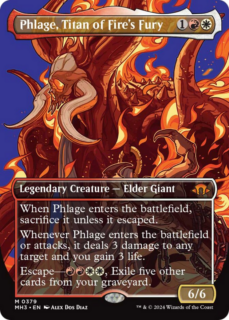 Phlage, Titan of Fire's Fury (Borderless) [Modern Horizons 3] - Trinity Hobby