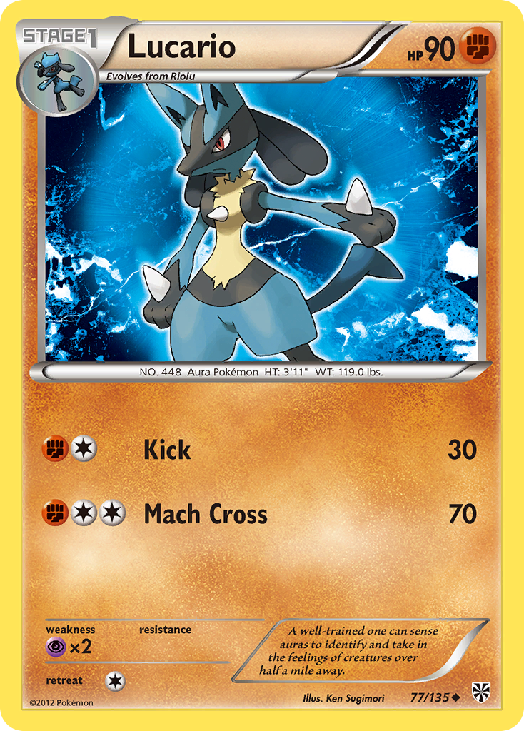 Lucario (77/135) [Black & White: Plasma Storm] - Trinity Hobby