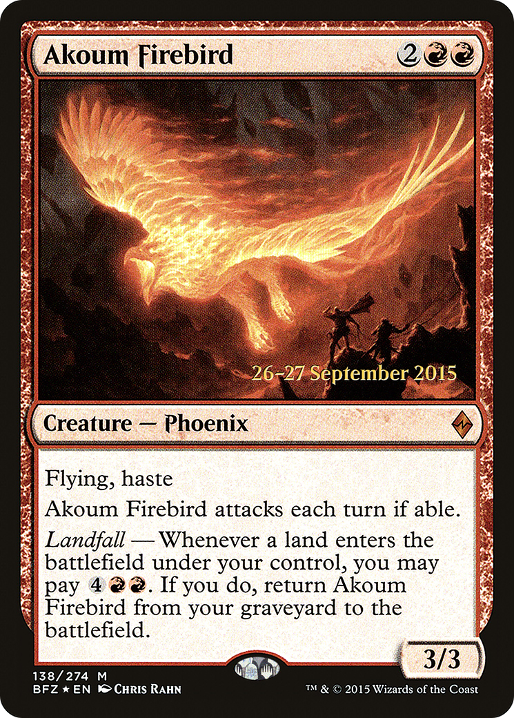 Akoum Firebird [Battle for Zendikar Prerelease Promos] - Trinity Hobby