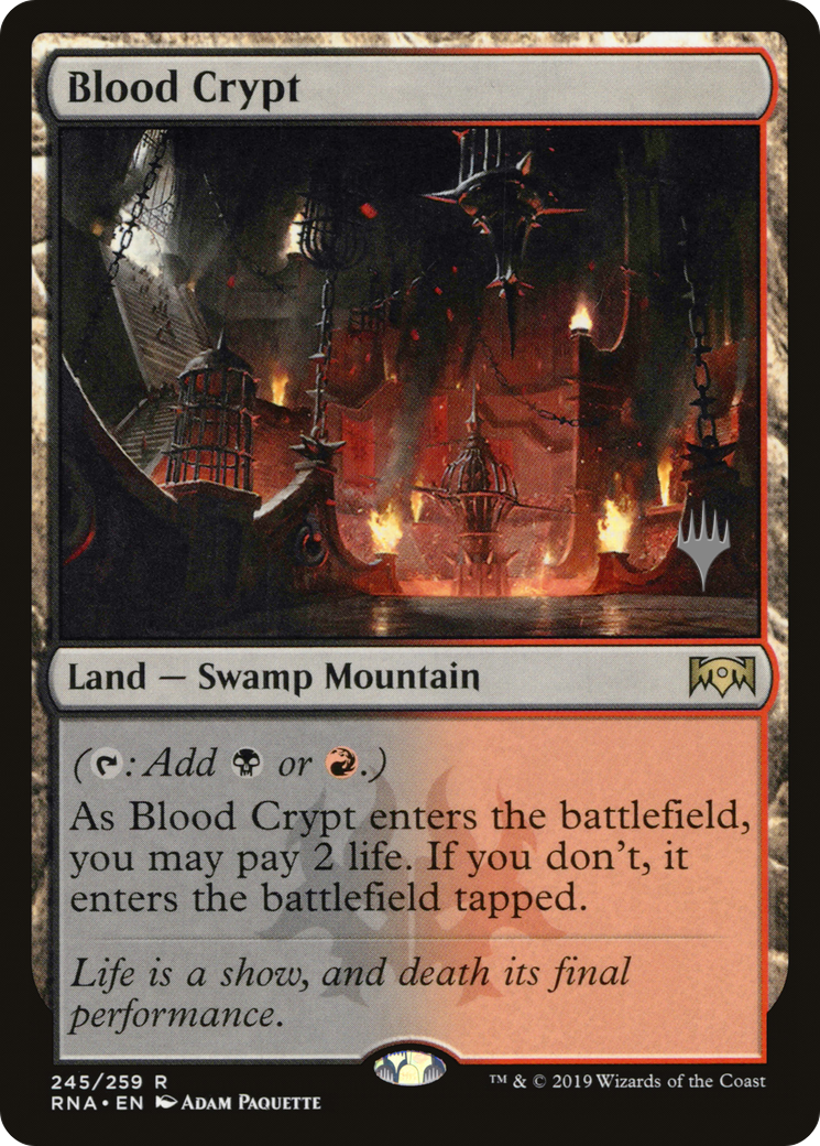 Blood Crypt (Promo Pack) [Ravnica Allegiance Promos] - Trinity Hobby