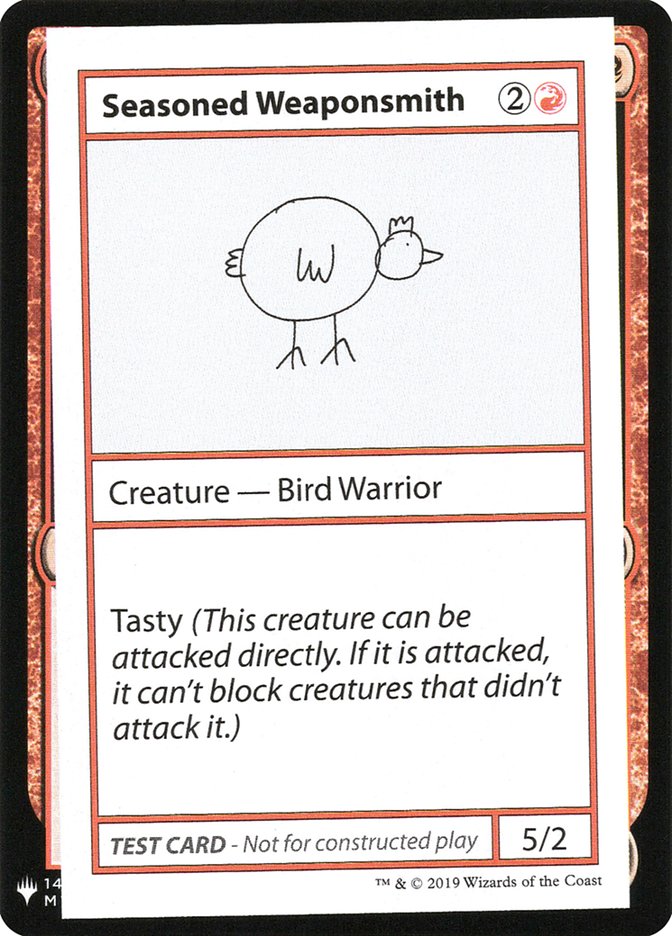 Seasoned Weaponsmith [Mystery Booster Playtest Cards] - Trinity Hobby