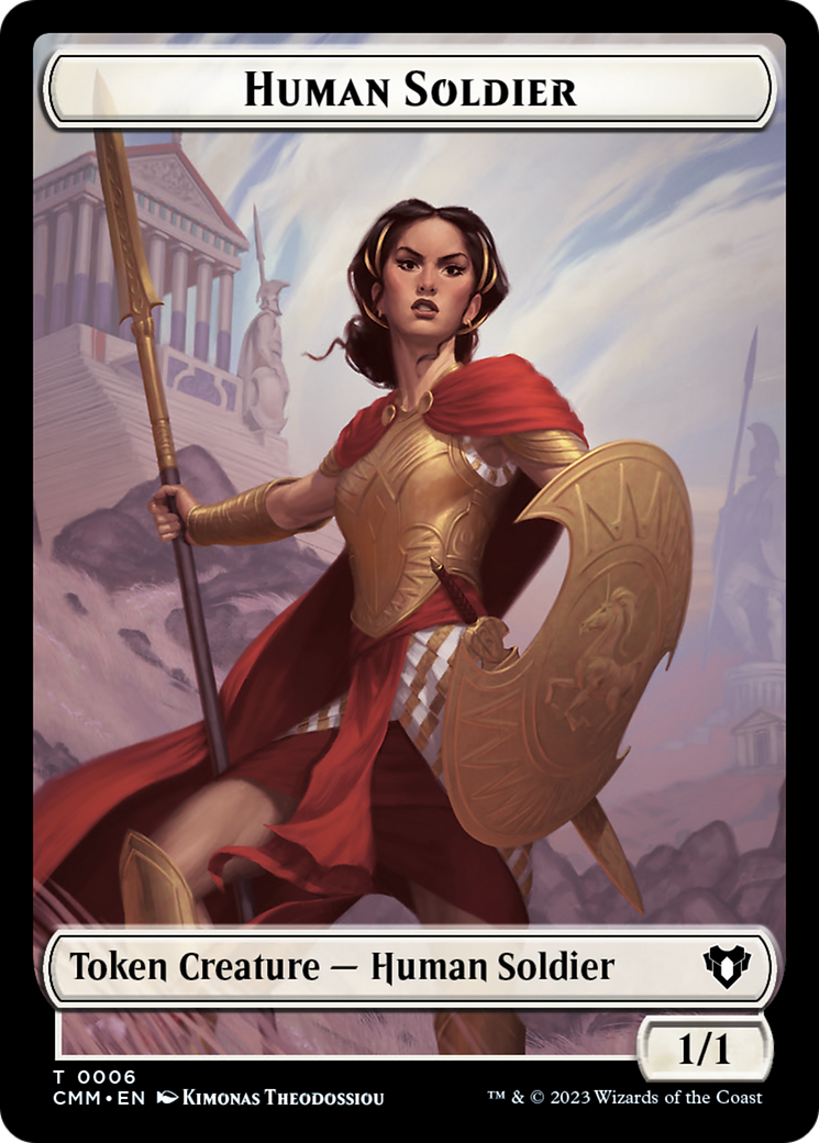 Human Soldier Token [Commander Masters Tokens] - Trinity Hobby