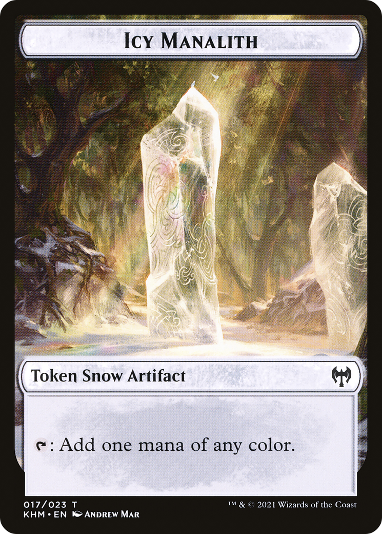 Icy Manalith  [Foil]  (KHM-017) - [Kaldheim Tokens]: (snow) - Trinity Hobby