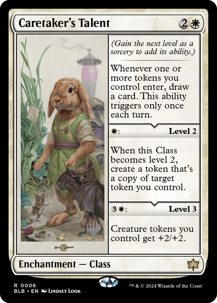 Caretaker's Talent (Promo Pack) [Bloomburrow Promos] - Trinity Hobby