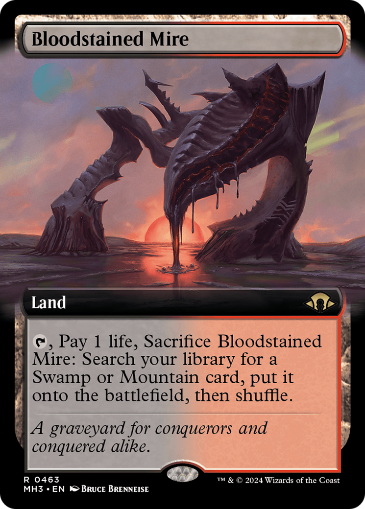 Bloodstained Mire (Extended Art) [Modern Horizons 3] - Trinity Hobby