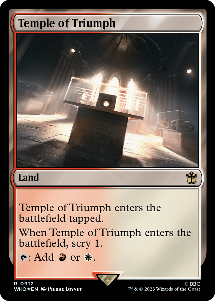 Temple of Triumph (Surge Foil) [Doctor Who] - Trinity Hobby