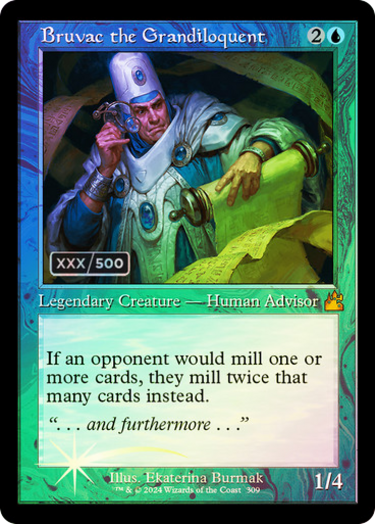 Bruvac the Grandiloquent (Retro) (Serialized) [Ravnica Remastered] - Trinity Hobby