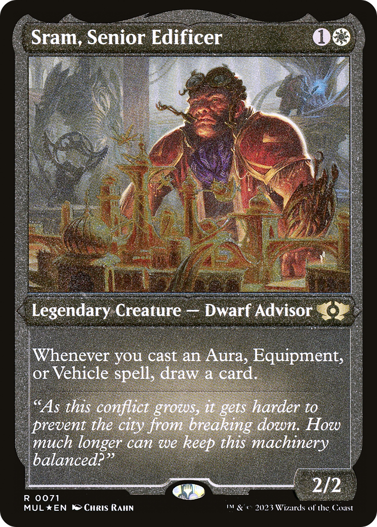 Sram, Senior Edificer (Foil Etched)  [Foil]  (MUL-071) - [Multiverse Legends] - Trinity Hobby