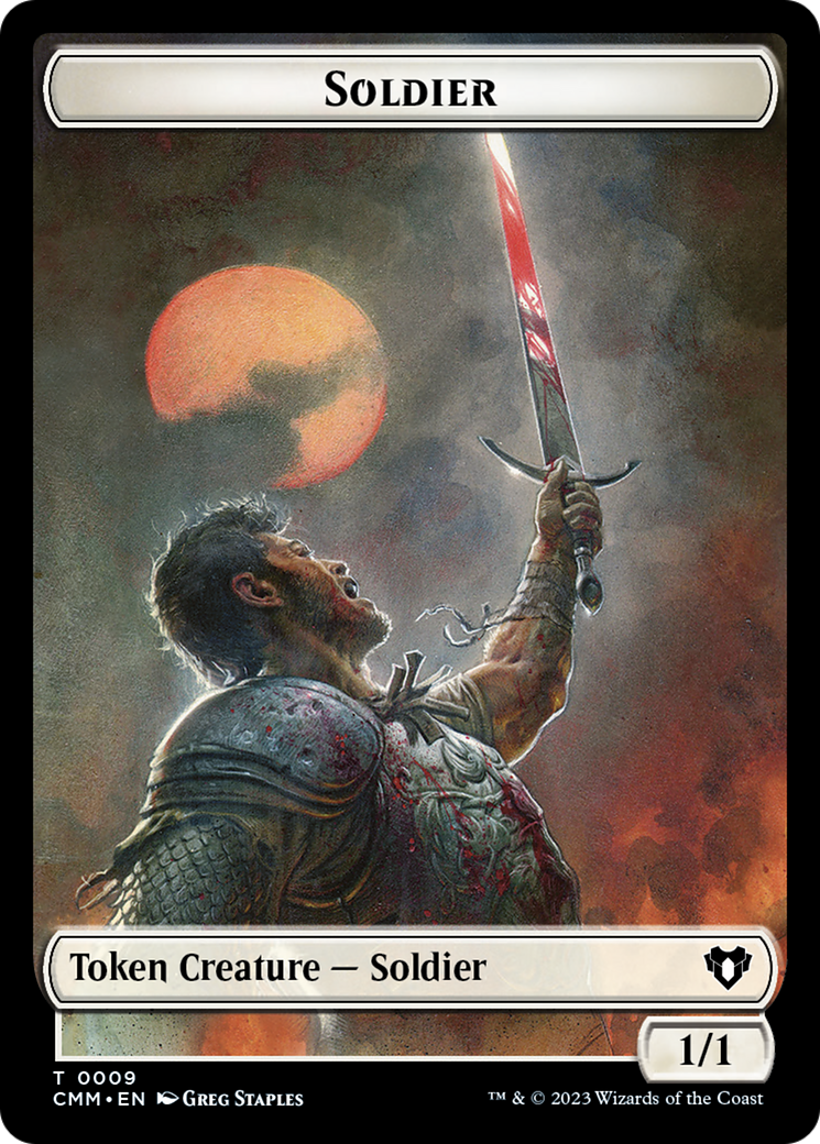 Soldier Token [Commander Masters Tokens] - Trinity Hobby