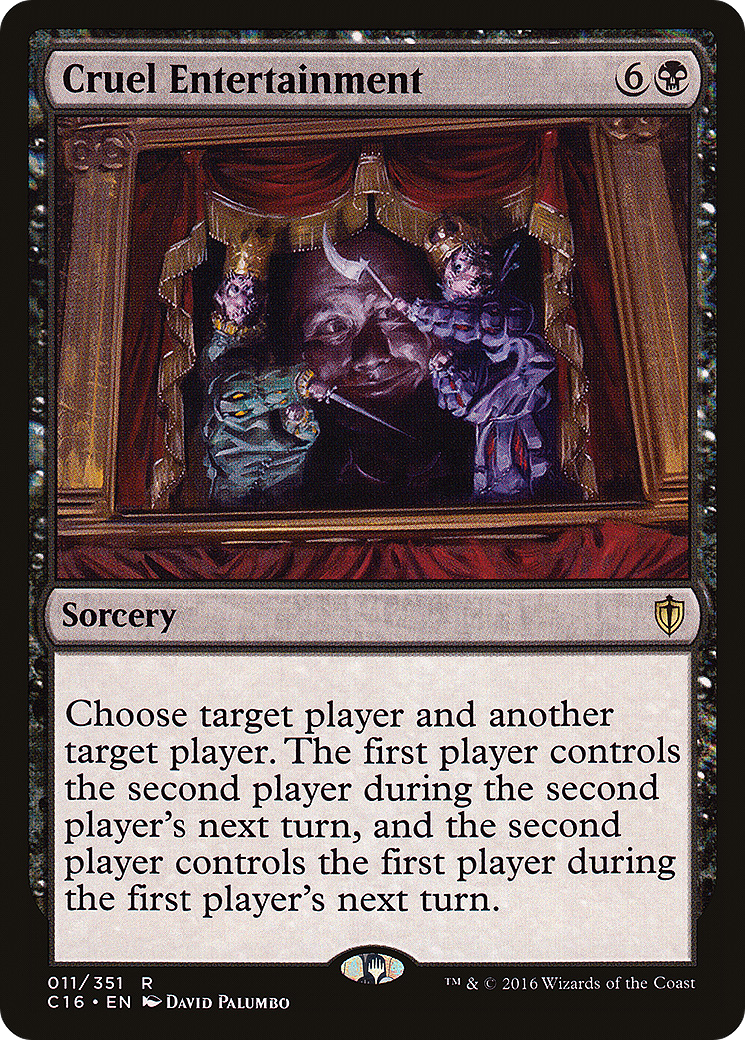 Cruel Entertainment [Commander 2016] - Trinity Hobby