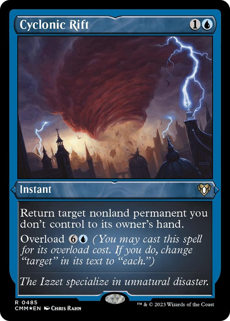 Cyclonic Rift (Foil Etched) [Commander Masters] - Trinity Hobby