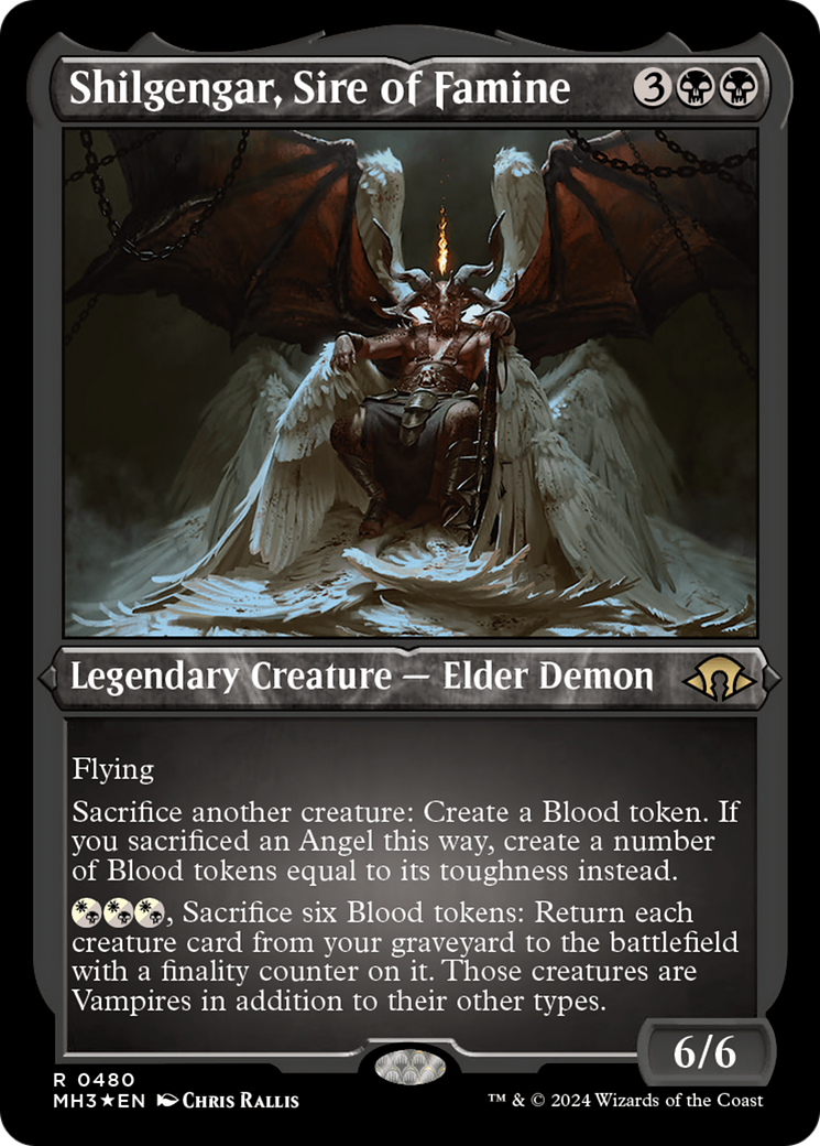 Shilgengar, Sire of Famine  [Foil]  (MH3-480) - [Modern Horizons 3] - Trinity Hobby