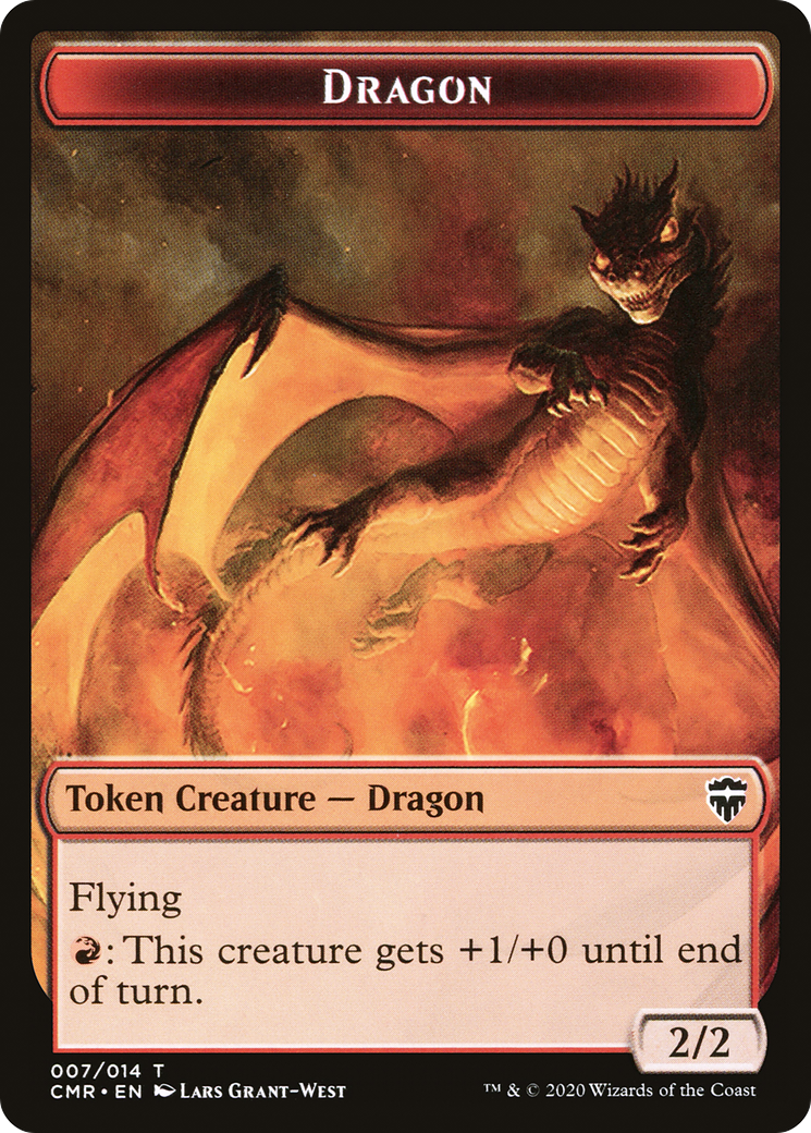 Dragon  [Foil]  (CMR-007) - [Commander Legends Tokens] - Trinity Hobby
