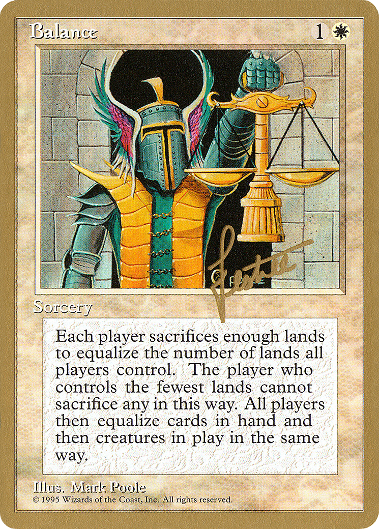 Balance (Bertrand Lestree) [Pro Tour Collector Set] - Trinity Hobby