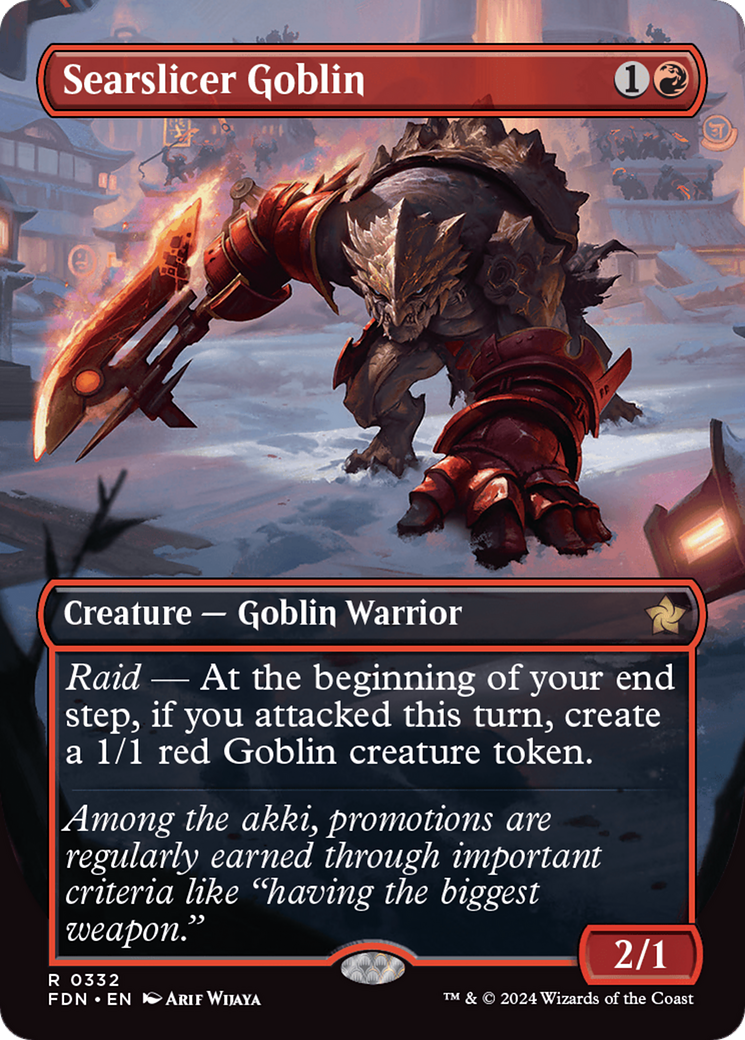 Searslicer Goblin (Borderless) [Foundations] - Trinity Hobby