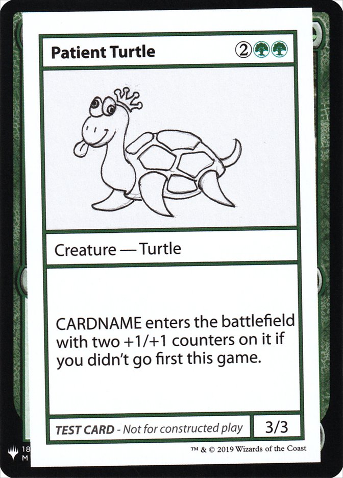Patient Turtle [Mystery Booster Playtest Cards] - Trinity Hobby