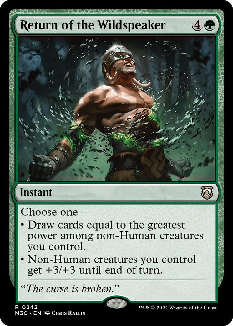 Return of the Wildspeaker  [Foil]  (M3C-242) - [Modern Horizons 3 Commander] - Trinity Hobby
