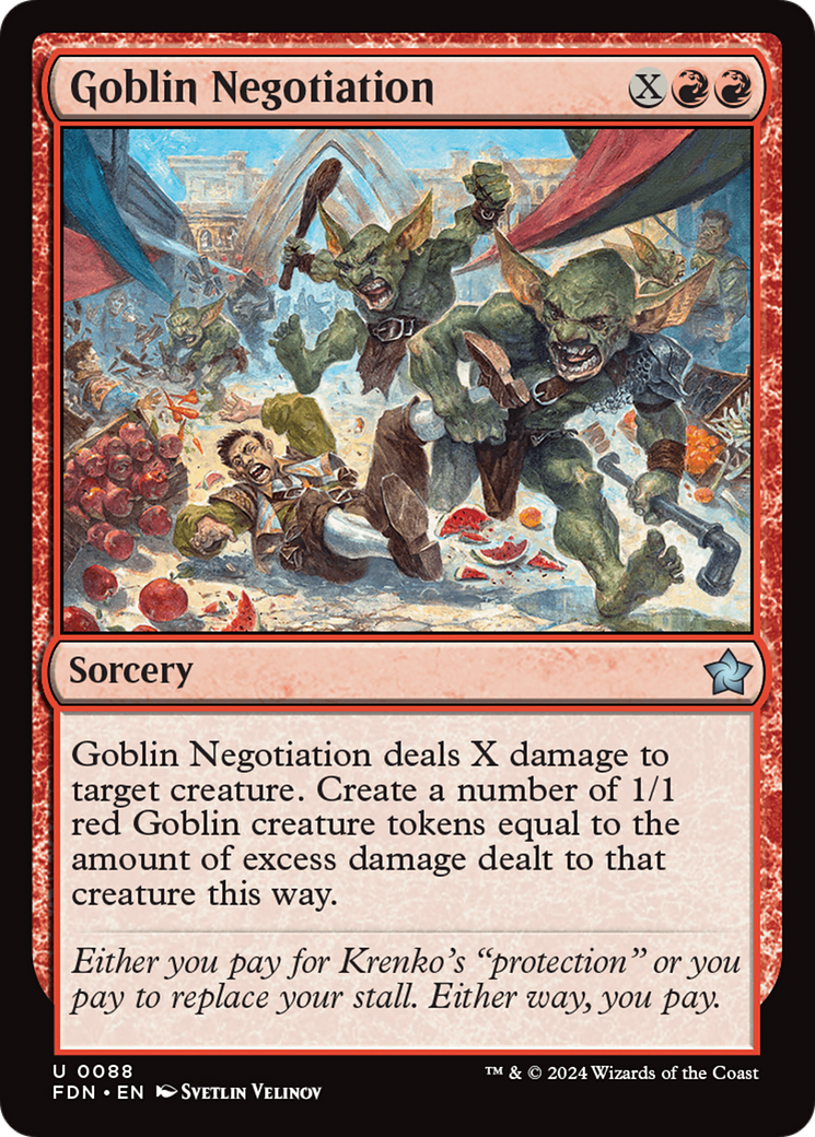 Goblin Negotiation [Foundations] - Trinity Hobby