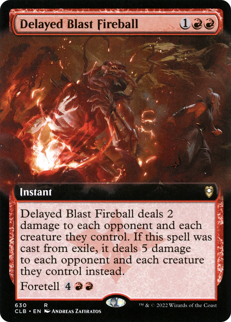Delayed Blast Fireball (Extended Art) [Commander Legends: Battle for Baldur's Gate] - Trinity Hobby