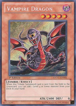 Vampire Dragon [EXVC-EN081] Secret Rare - Trinity Hobby