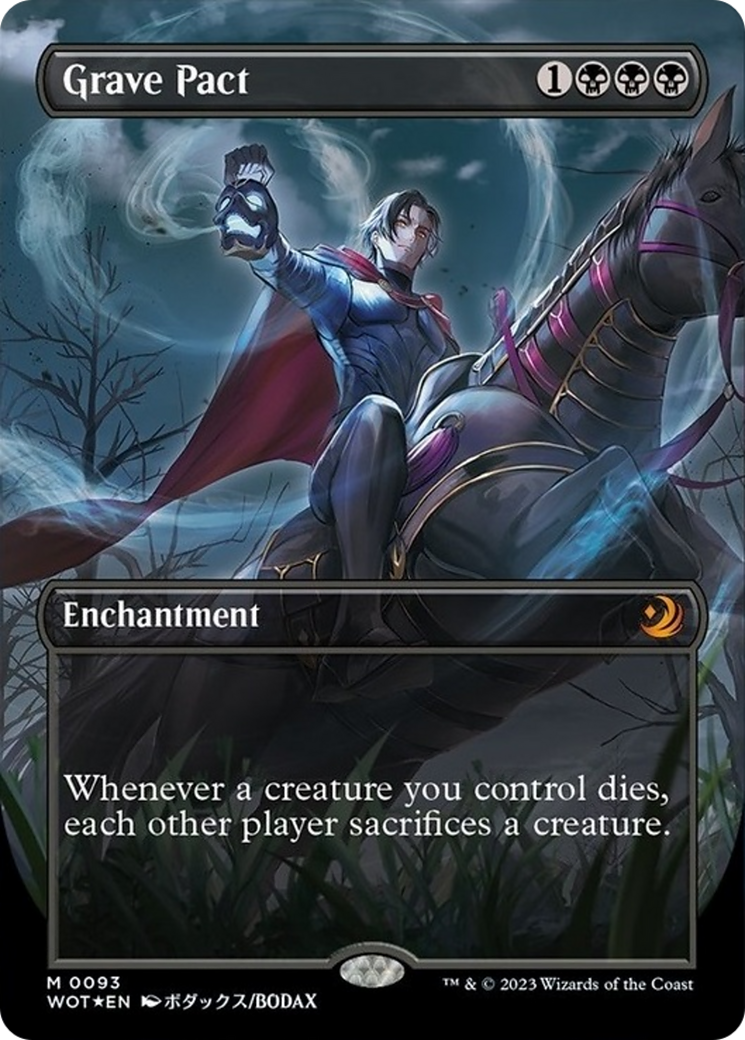 Grave Pact (Anime Borderless) (Confetti Foil) [Wilds of Eldraine: Enchanting Tales] - Trinity Hobby