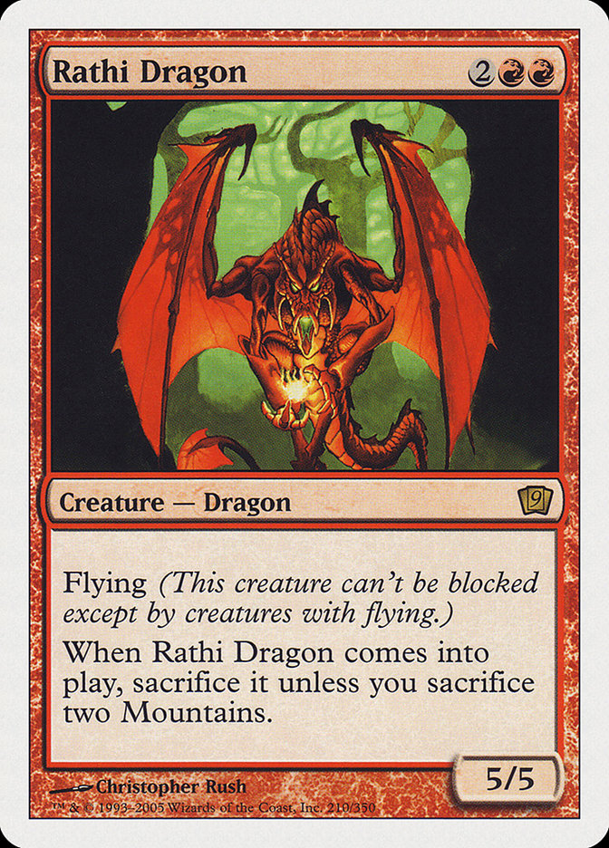 Rathi Dragon (9th Edition) [Oversize Cards] - Trinity Hobby