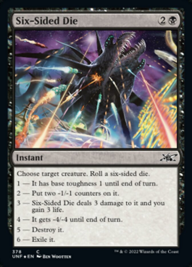 Six-Sided Die (Galaxy Foil) [Unfinity] - Trinity Hobby