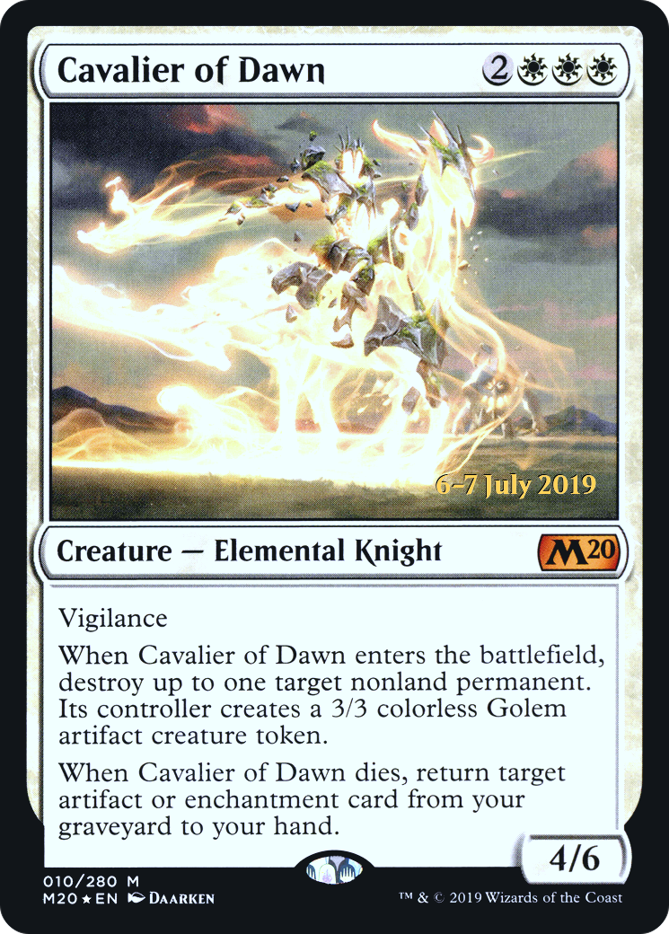 Cavalier of Dawn [Core Set 2020 Prerelease Promos] - Trinity Hobby