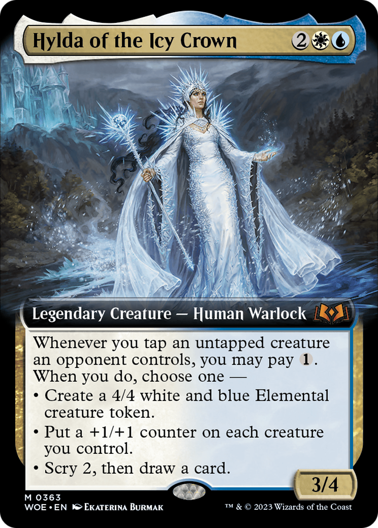 Hylda of the Icy Crown (Extended Art) [Wilds of Eldraine] - Trinity Hobby