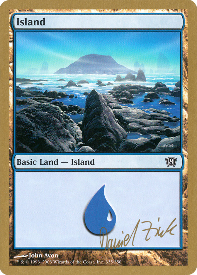 Island (dz335) (Daniel Zink) [World Championship Decks 2003] - Trinity Hobby