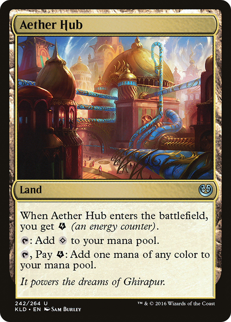 Aether Hub (Ripple Foil) [Modern Horizons 3 Commander] - Trinity Hobby