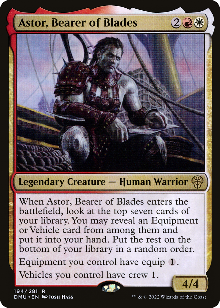Astor, Bearer of Blades [Dominaria United] - Trinity Hobby