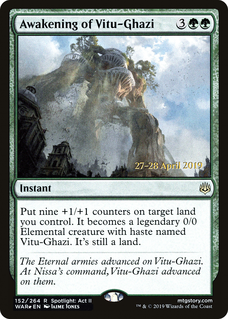 Awakening of Vitu-Ghazi [War of the Spark Prerelease Promos] - Trinity Hobby