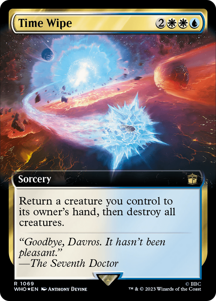 Time Wipe (Extended Art) (Surge Foil) [Doctor Who] - Trinity Hobby
