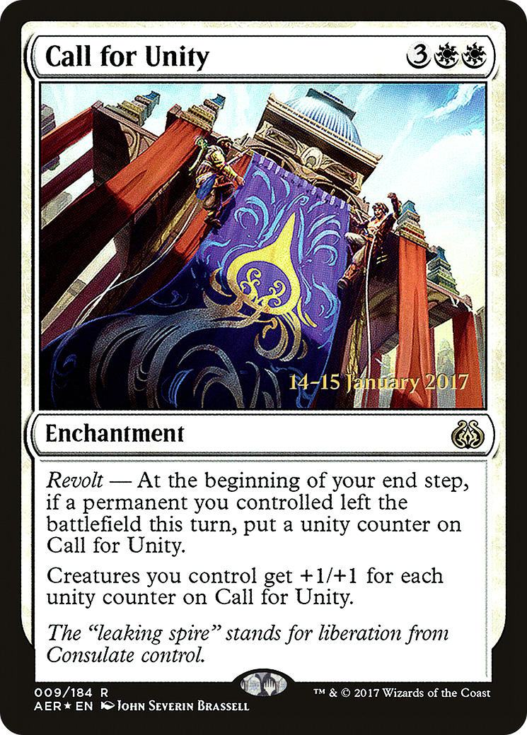 Call for Unity [Aether Revolt Prerelease Promos] - Trinity Hobby