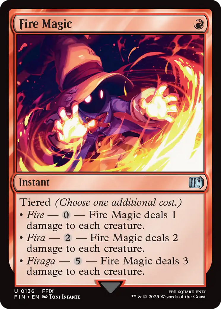 Fire Magic  (FIN-136) - [FINAL FANTASY]