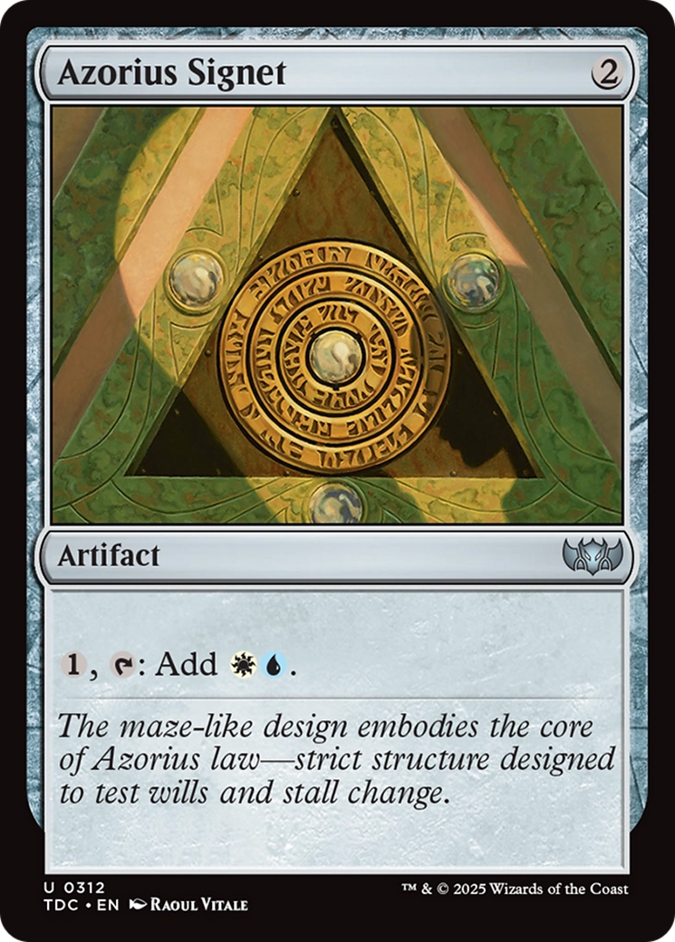 Azorius Signet (TDC-312) - [Commander: Tarkir: Dragonstorm] - Trinity Hobby