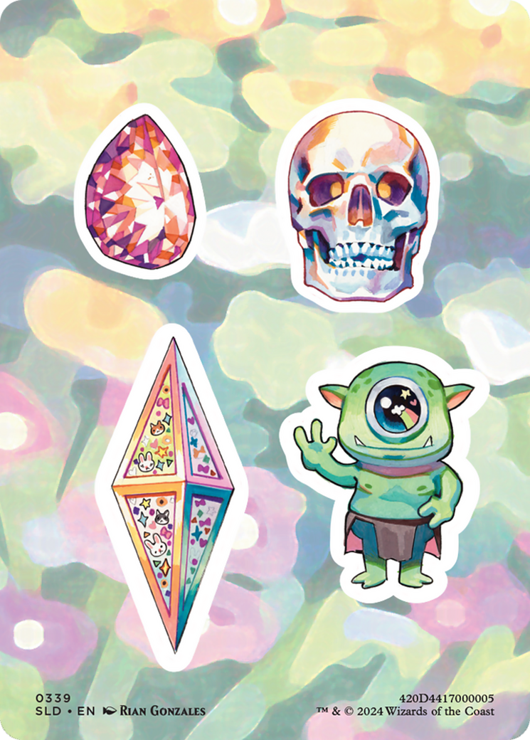 Sticker sheet  [Foil]  (SLD-339) - [Secret Lair Drop] - Trinity Hobby