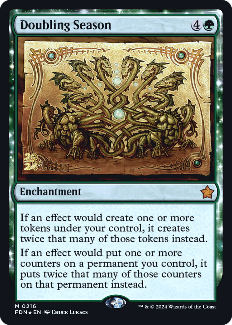 Doubling Season (PRE-216) - [Foundations Promos] Foil