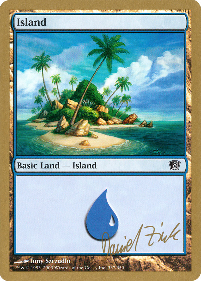 Island (dz337) (Daniel Zink) [World Championship Decks 2003] - Trinity Hobby