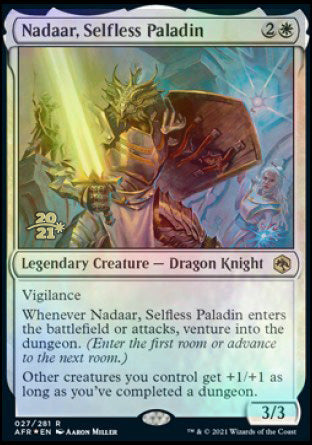 Nadaar, Selfless Paladin [Dungeons & Dragons: Adventures in the Forgotten Realms Prerelease Promos] - Trinity Hobby