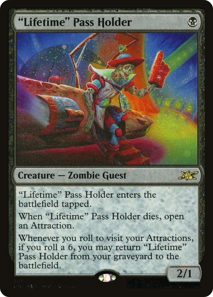 "Lifetime" Pass Holder (Galaxy Foil) [Unfinity] - Trinity Hobby