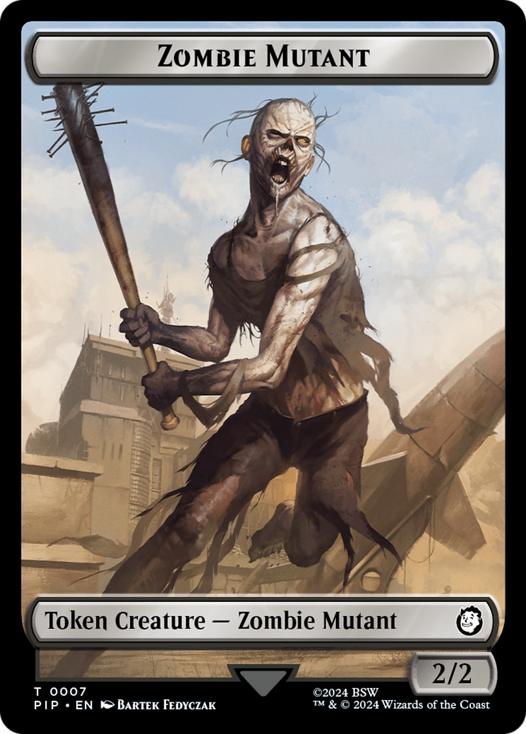 Energy Reserve // Zombie Mutant Double-Sided Token [Fallout Tokens] - Trinity Hobby