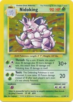 Nidoking (11/102) [Base Set Unlimited] - Trinity Hobby